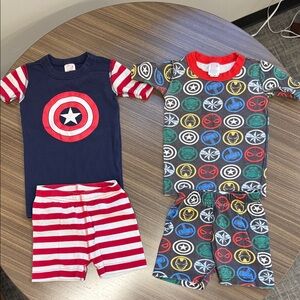 Hanna Anderson pjs Marvel lot of 2 US5 110 cm